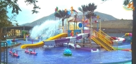Yaz Açık Aqua Oyun Alanı Oyunları Fiberglas Slayt Tema Parkı İçin Aile su evi