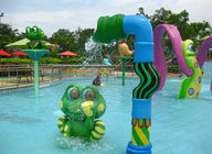 Çocuklar İçin Püskürtme Su Oyunu, Kurbağa Tarzı Fiberglas Aqua Park Ekipmanları Oyuncaklar