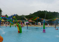 Açık Renkli Çocuk Aqua Park Bahçesi Fiberglas Sprey Eğlence Ekipmanları ile