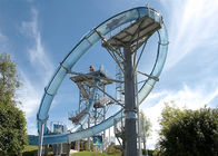 Ticari Su Parkı Slayt Özelleştirilmiş Fiberglas Malzeme Çelik Yapı