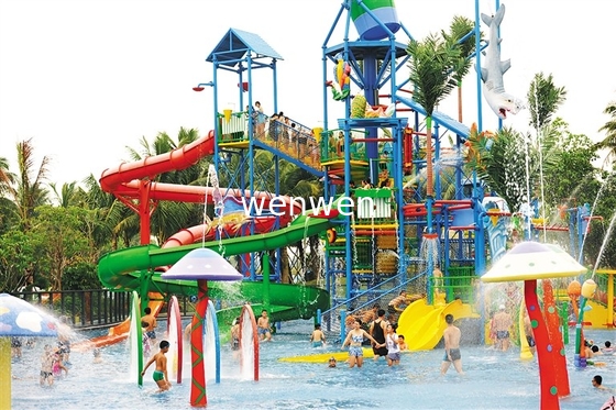0.6m/Lane Water Park Slide Tube/Body Slide Aile Dostu Maceralar için
