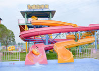 Eğlence Parkı için Fiberglas Açık Spiral Slayt Su Havuzu Slayt Oyun Alanı