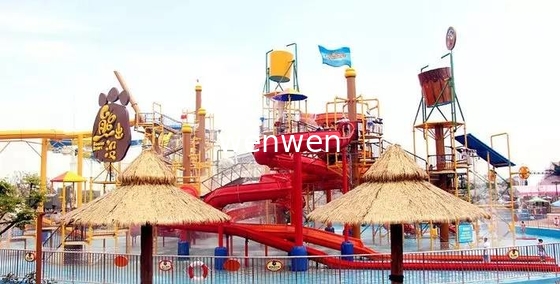 Renkli Aqua Bahçesi Fiberglas Su Kaydırağı, Tema Parkı Equiment