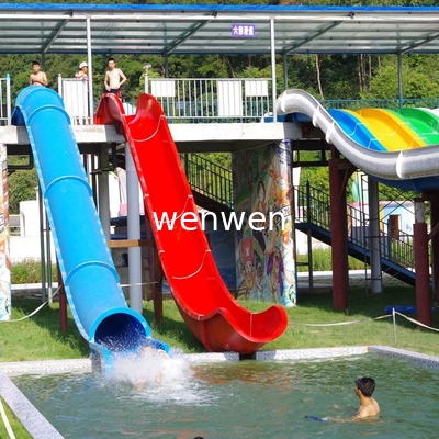 Su Parkı Yüzme Havuzu Slaytları, Fiberglas Varil ve Kızak Slaytları