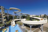 Temalı su parkı için Holiday Resort Aile Su Kaydırağı Fiberglas Havuz Kaydırağı