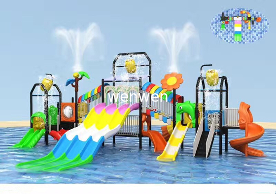 Otel İçin Anti UV Aqua Oyun Alanı Çocuk Su Oyun Kaydırağı