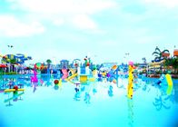 Açık Aqua Play Yetişkin Yüzme Havuzu Spiral Su Kaydırakları