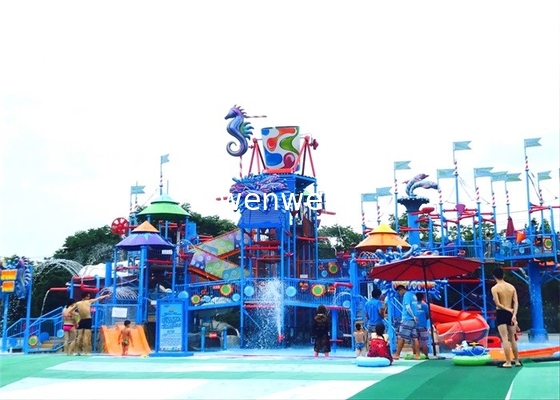 Otel İçin Anti UV Aqua Oyun Alanı Çocuk Su Oyun Kaydırağı