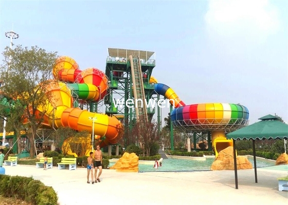 Özelleştirilmiş FRP Boomerang Kapalı Su Parkı Kaydırağı