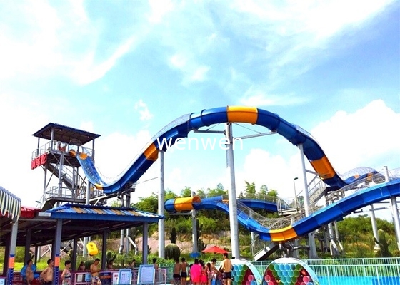 Yetişkinler İçin Özel Boomerang Su Kaydırakları Ticari Su Parkı Ekipmanları