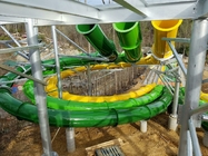 Eğlence Parkı için Fiberglas Açık Spiral Slayt Su Havuzu Slayt Oyun Alanı