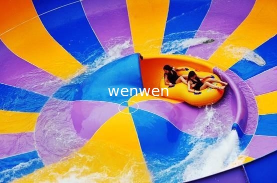 Aqua Eğlence Parkı için Behemoth Bowl Fiberglas Açık Su Sporları Slide
