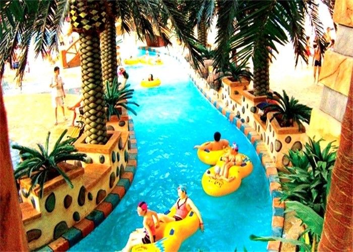 Hotel Resort İçin Fiberglas 1m Su Parkı Lazy River